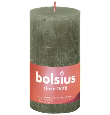 Bolsius Stompkaars Olive 13 cm