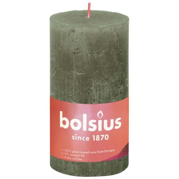 Bolsius Stompkaars Olive 13 cm