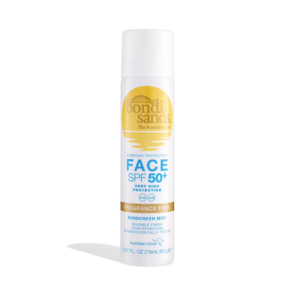 2x Bondi Sands Zonnebrand Mist Face SPF 50+ F/F 79 ml