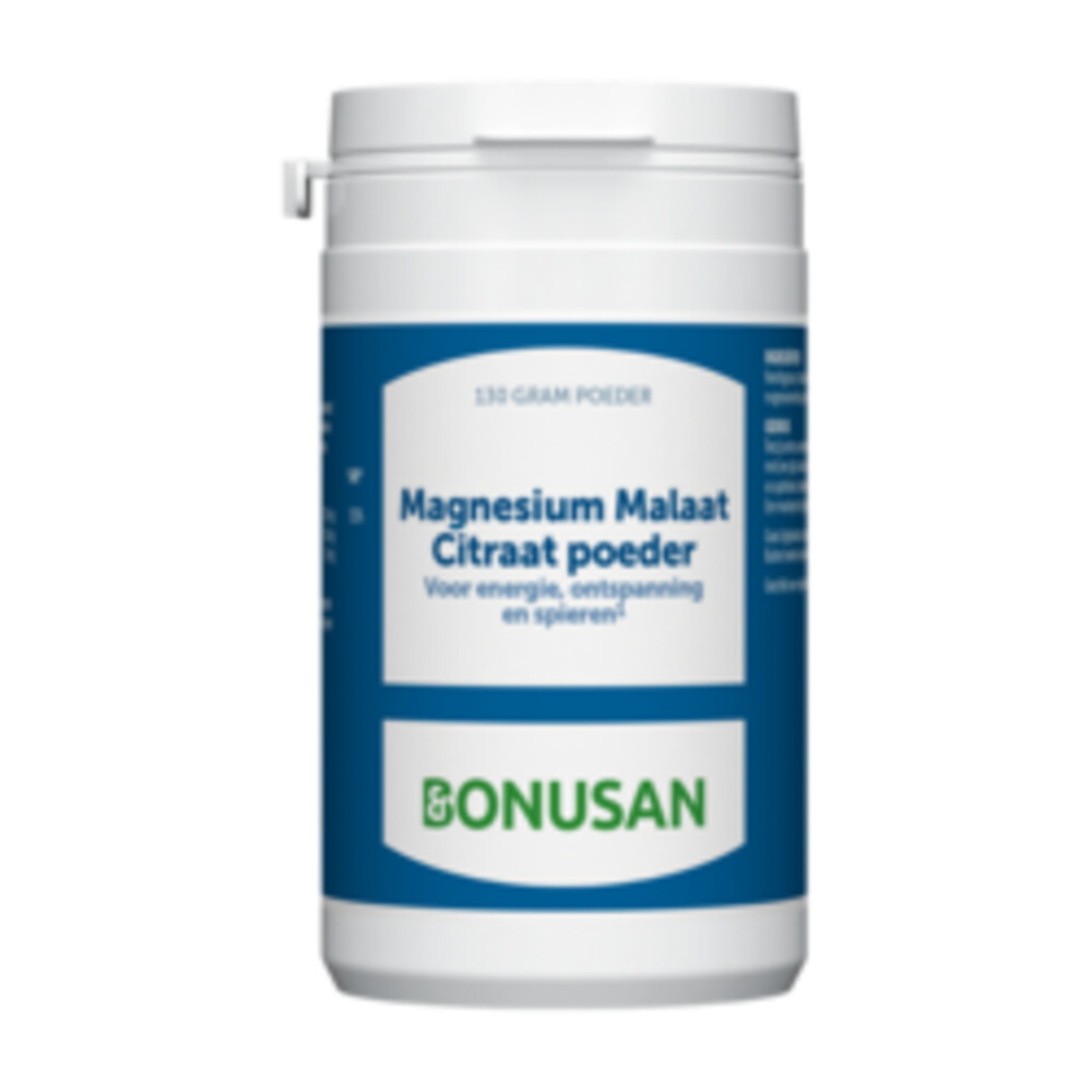 Bonusan Magnesium Malaat Citraat poeder 130 gram