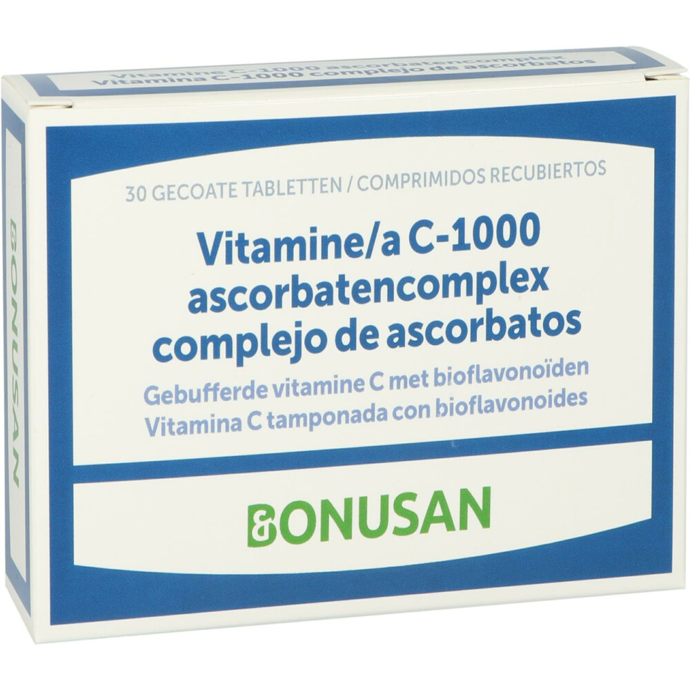 Bonusan Vitamine C-1000 ascorbatencomplex Blisterverpakking 30 tabletten