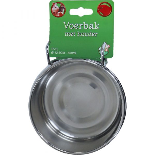 Boon Rvs Voerbak Met Houder Universeel 550 ml