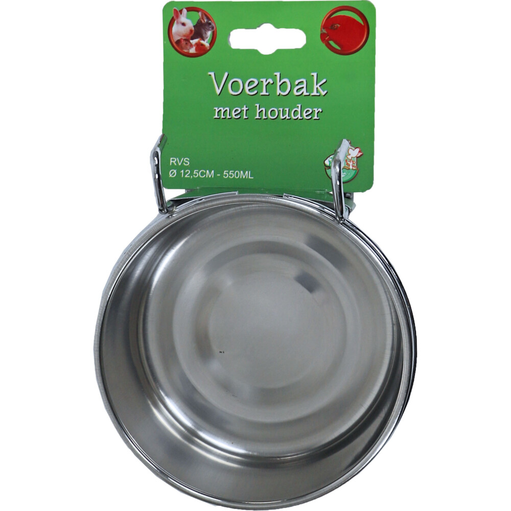 Boon Rvs Voerbak Met Houder Universeel 550 ml