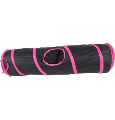 Boon Speeltunnel Nylon Zwart - Roze 85 x 25 cm