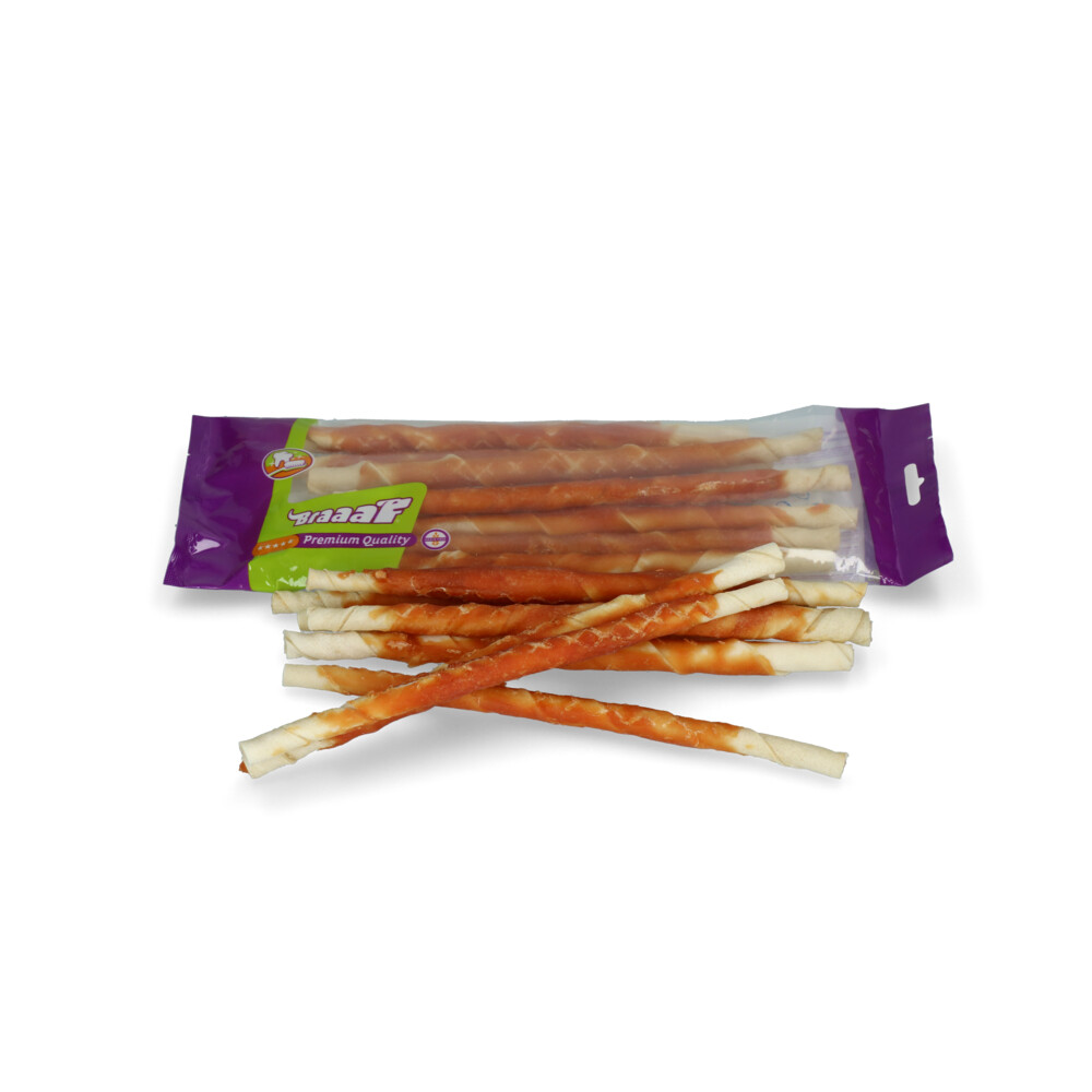 10x Braaaf Rol Sticks Kip 25 cm 240 gr