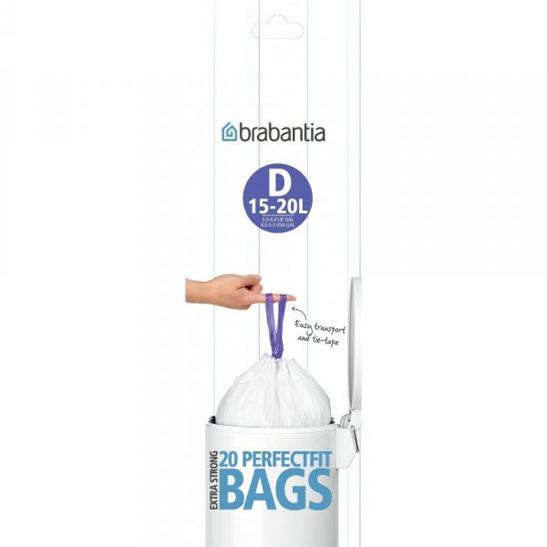 Brabantia Vuilniszakken met Trekbandsluiting 15-20 liter Type D 20 stuks