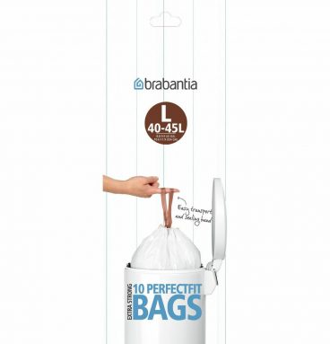 Brabantia Vuilniszakken met Trekbandsluiting 40-45 liter Type L 10 stuks