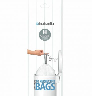 Brabantia Vuilniszakken met Trekbandsluiting 50-60 liter Type H 10 stuks