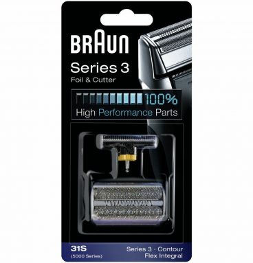 Braun Scheerkop 31S Series 3 Folie en Messenblok Zilver