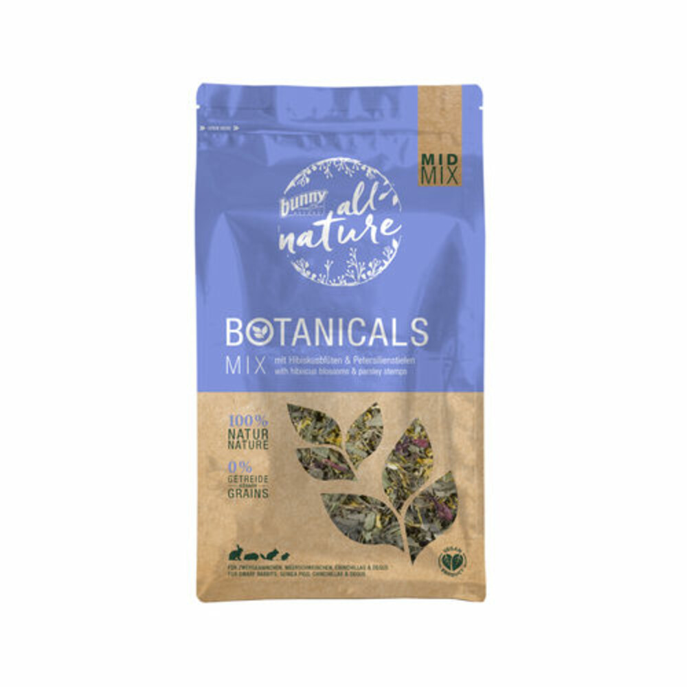 Bunny Nature Botanicals Konijnensnack Hibiscus- Peterselie 150 gr