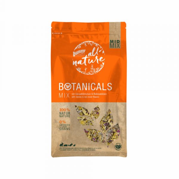 Bunny Nature Botanicals Konijnensnack Madelief - Rode Klaver 120 gr