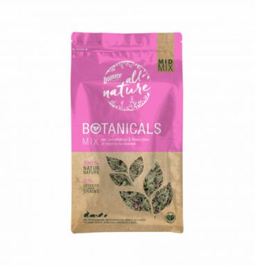 Bunny Nature Botanicals Konijnensnack Weegbree - Rozenbloesem 120gr