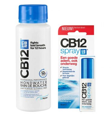 CB12 Original Mondwater + CB12 Mondspray Pakket