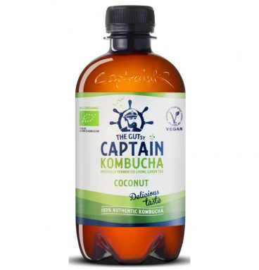 3x Captain Kombucha Coconut Biologisch 400 ml