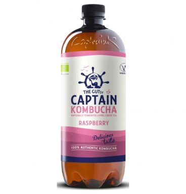 3x Captain Kombucha Framboos Biologisch 1 liter