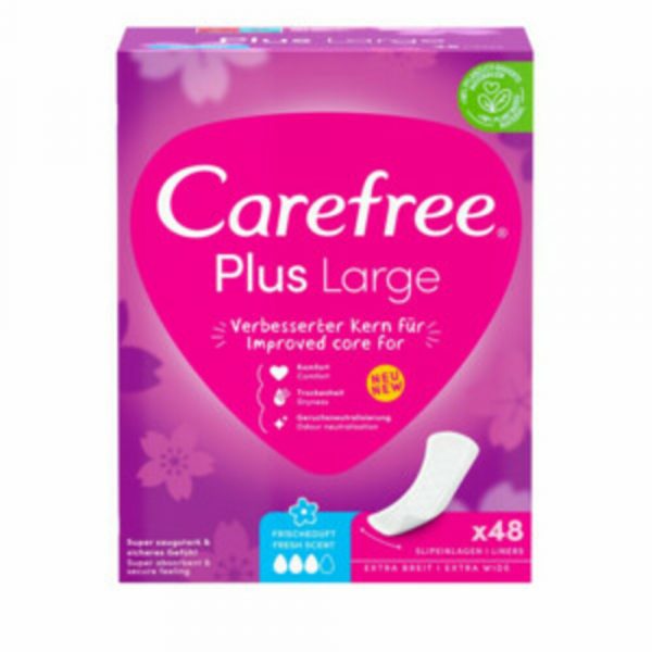 Carefree Plus Large Fresh 48 stuks