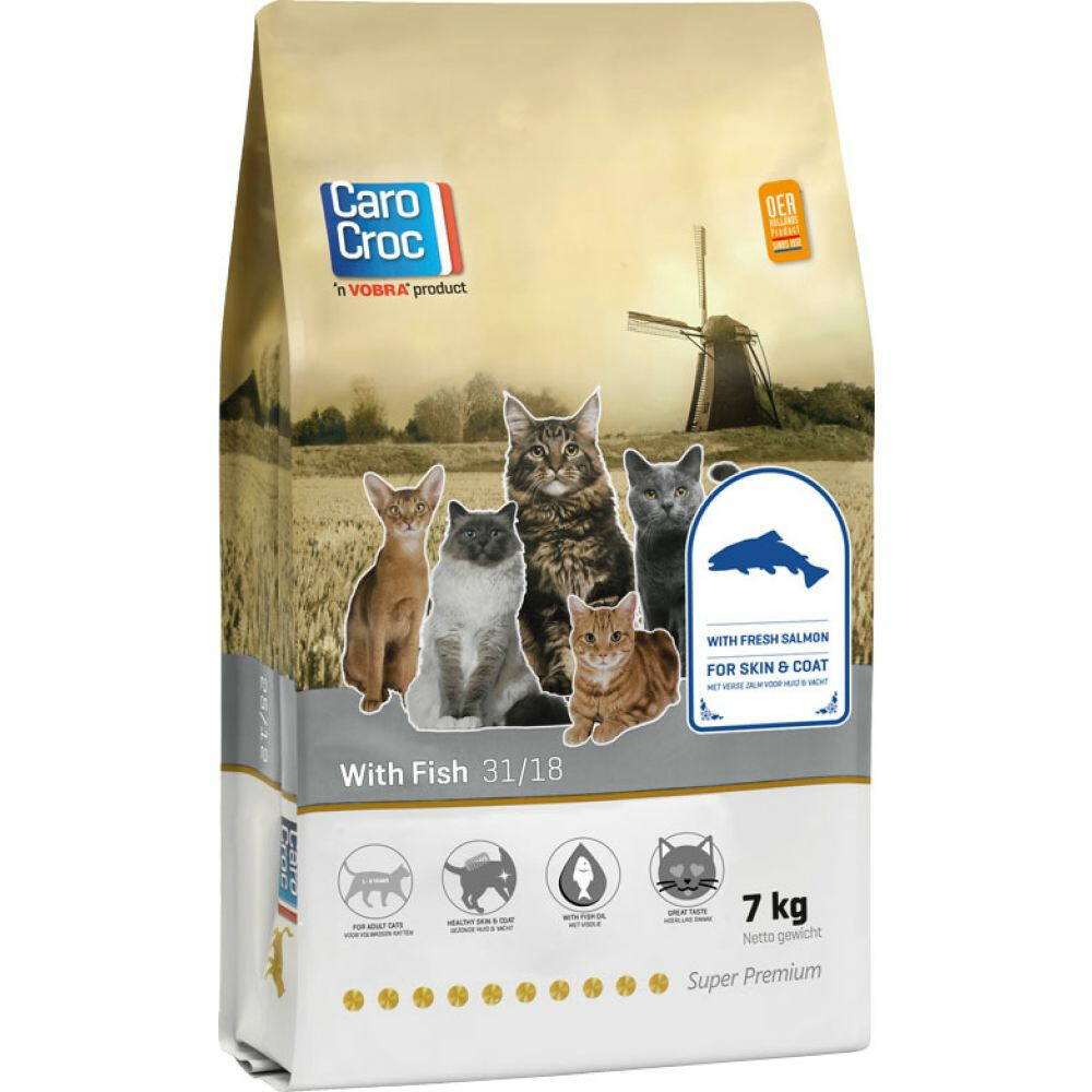 CaroCroc Kat Vis 31/18 Kattenvoer 7 kg