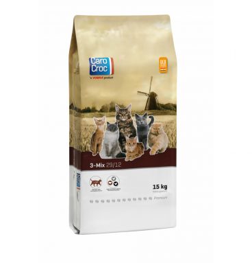 CaroCroc Kattenvoer 3-mix 15 kg