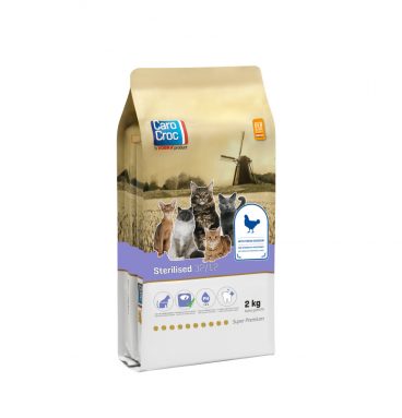 CaroCroc Kattenvoer Sterilised Verse Kip 2 kg