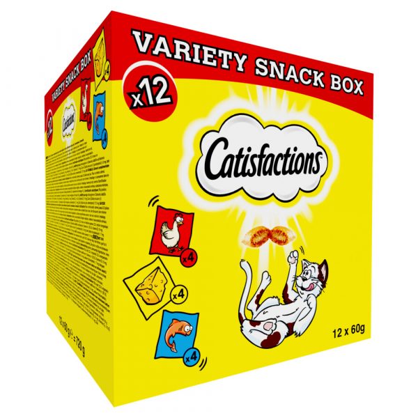 Catisfactions Kattensnacks Megabox 12 x 60 gr