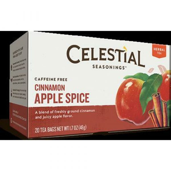 3x Celestial Seasonings Cinnamon Apple Spice 20 stuks