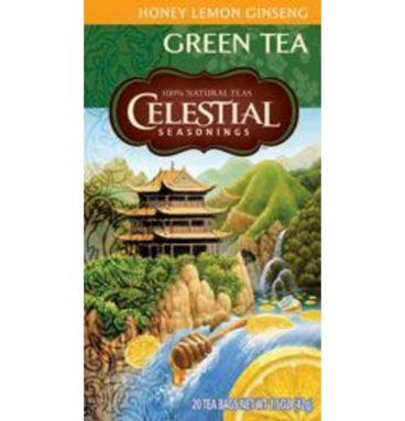 3x Celestial Seasonings Green Honey Lemon Ginseng 20 stuks