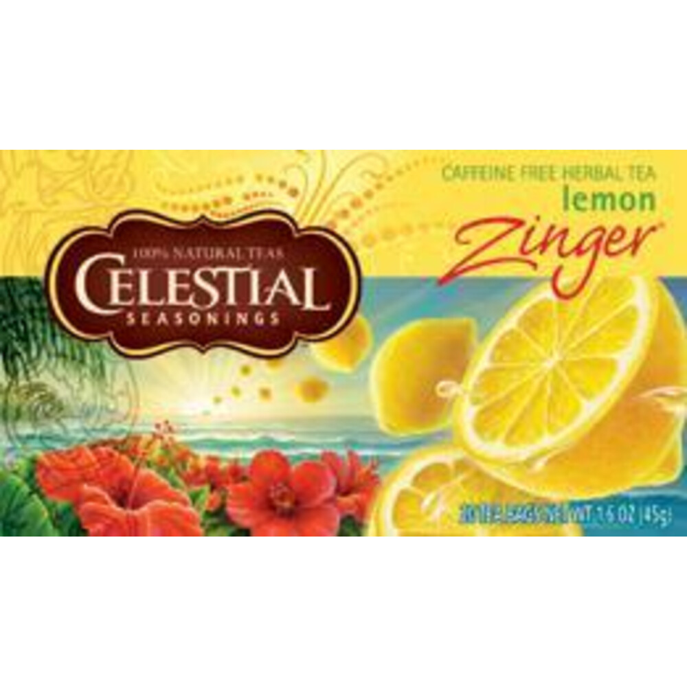 3x Celestial Seasonings Lemon Zinger Thee 20 stuks