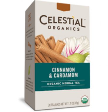 3x Celestial Seasonings Organic Cinnamon Cardamon Bio 20 stuks