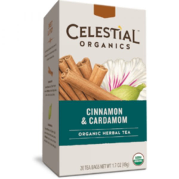 3x Celestial Seasonings Organic Cinnamon Cardamon Bio 20 stuks