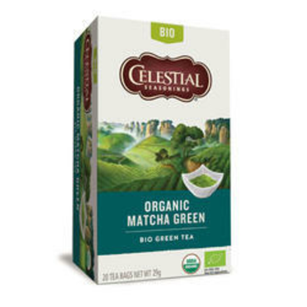 3x Celestial Seasonings Organic Matcha Green Bio 20 stuks