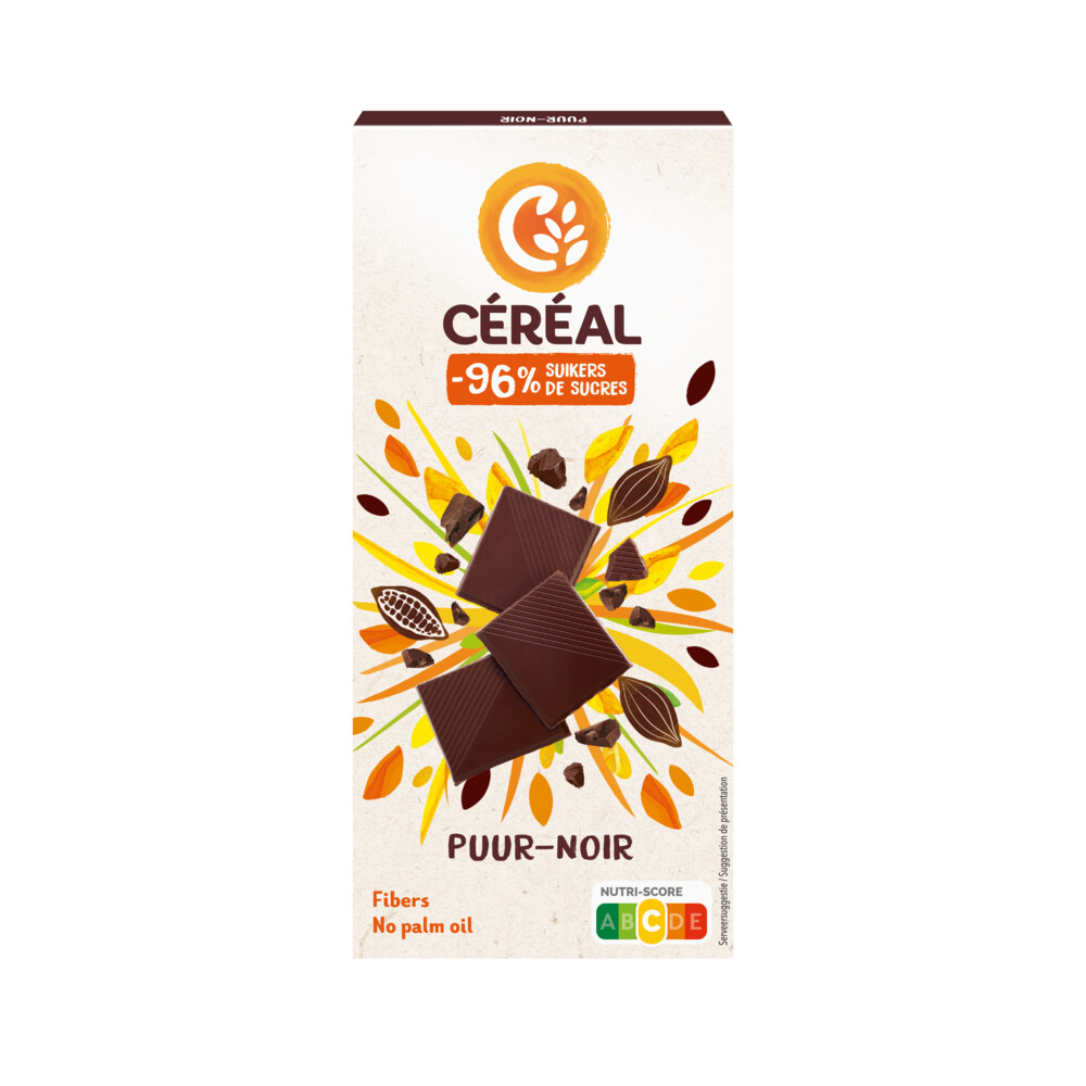 6x Céréal Chocotablet Puur 80 gr