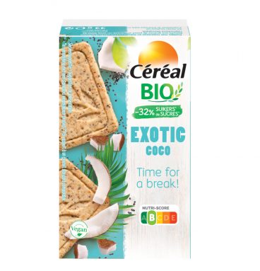 3x Céréal Healthier Bio Koekjes Exotic Coco 33 gr