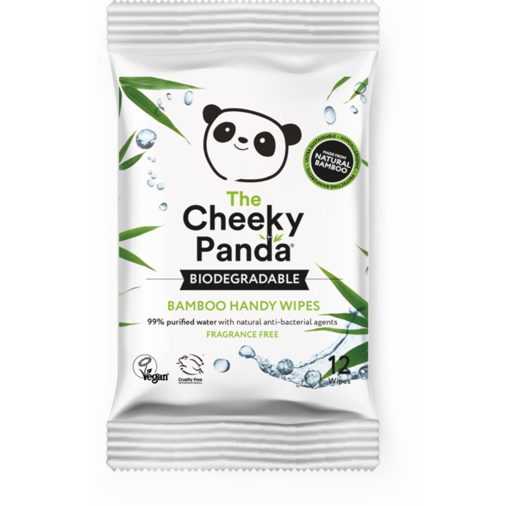 6x Cheeky Panda Vochtige Doekjes Bamboo 12 doekjes