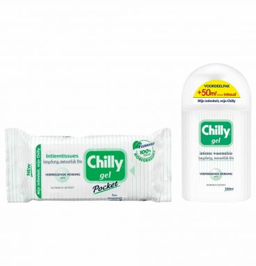 Chilly Intiem Verzorging - Wasemulsie en Intieme Hygiëne Doekjes - Gel&Fresh Pakket