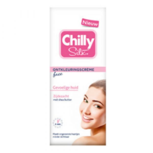 6x Chilly Silx Ontkleuringscreme Gezicht Gevoelige Huid 75 ml