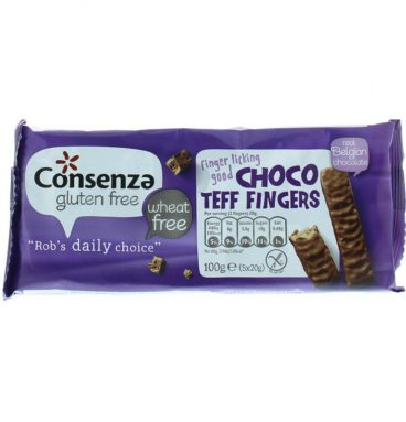 9x Choco Teff Fingers 100 gr