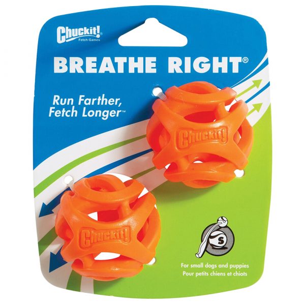 Chuckit Breathe Right Fetch Ball Small 2-pack