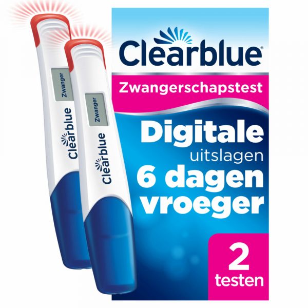 6x Clearblue Zwangerschapstest Ultravroeg Digitaal 2 stuks