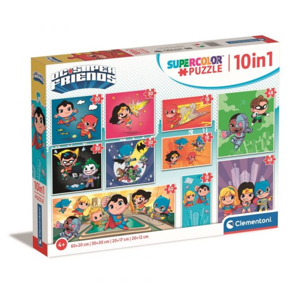 Clementoni DC Super Friends - 10 in 1Puzzel 1 Stuk