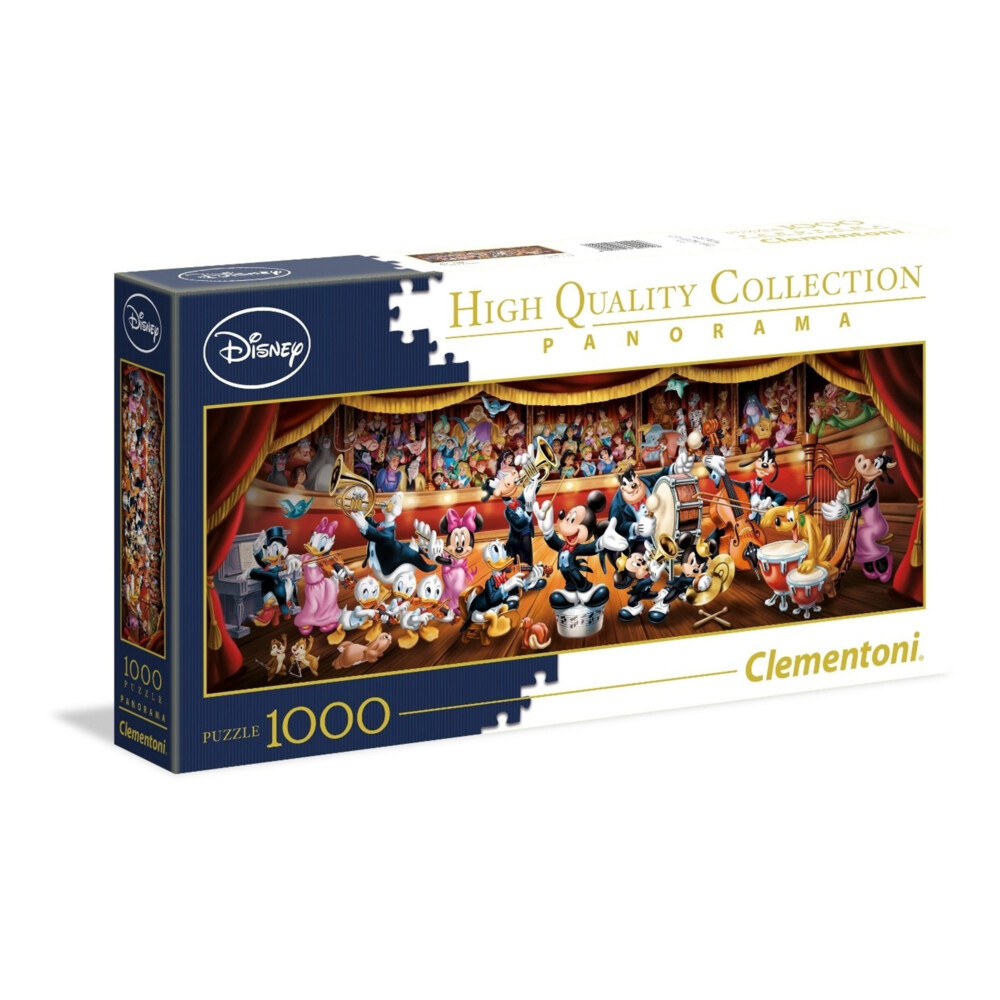 Clementoni Disney Orchestra HQC PanoramaPuzzel 1000 Stukjes 1 Stuk