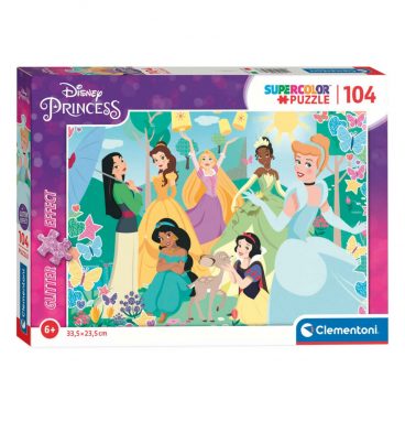 Clementoni Puzzel Disney Prinses Glitter Effect - 104 stukjes