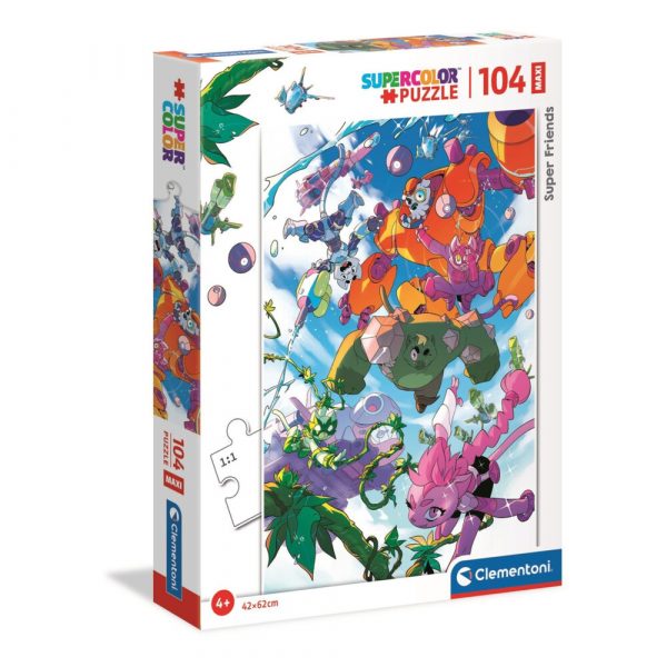 Clementoni Super Friends! Maxi Puzzel 104 Stukjes 1 Stuk