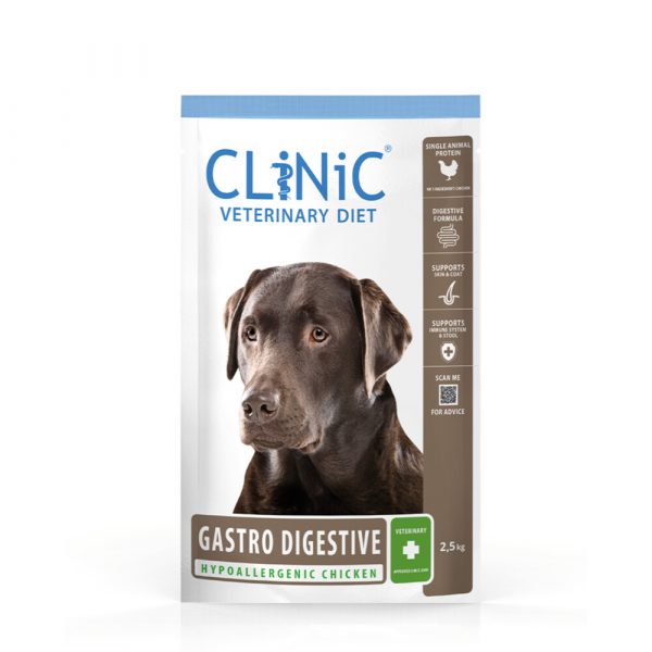 4x Clinic Hondenvoer Gastro Digestive Kip 2