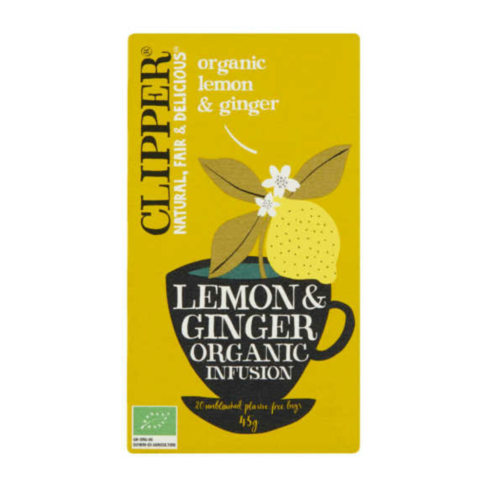 4x Clipper Thee Lemon&Ginger 20 stuks