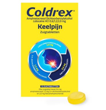 Coldrex Keelpijn 12 zuigtabletten