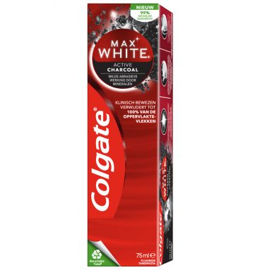 12x Colgate Max White Tandpasta Charcoal 75 ml