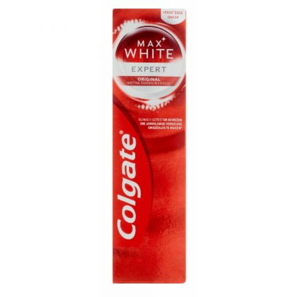 3x Colgate Max White Tandpasta Expert White 75 ml