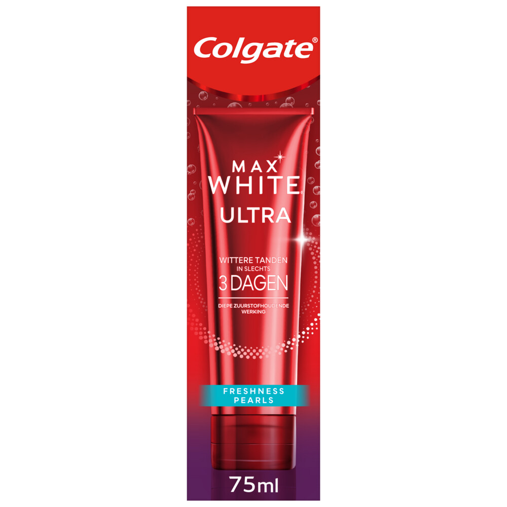 6x Colgate Tandpasta Max White Ultra Freshness Pearls 75 ml