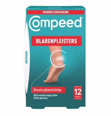 2x Compeed Blarenpleister Medium Hiel 12 stuks