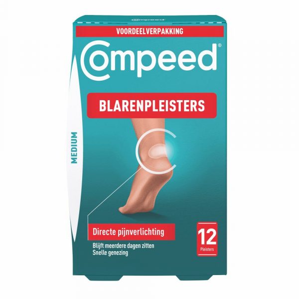 2x Compeed Blarenpleister Medium Hiel 12 stuks